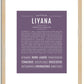 Liyana | Name Art Print
