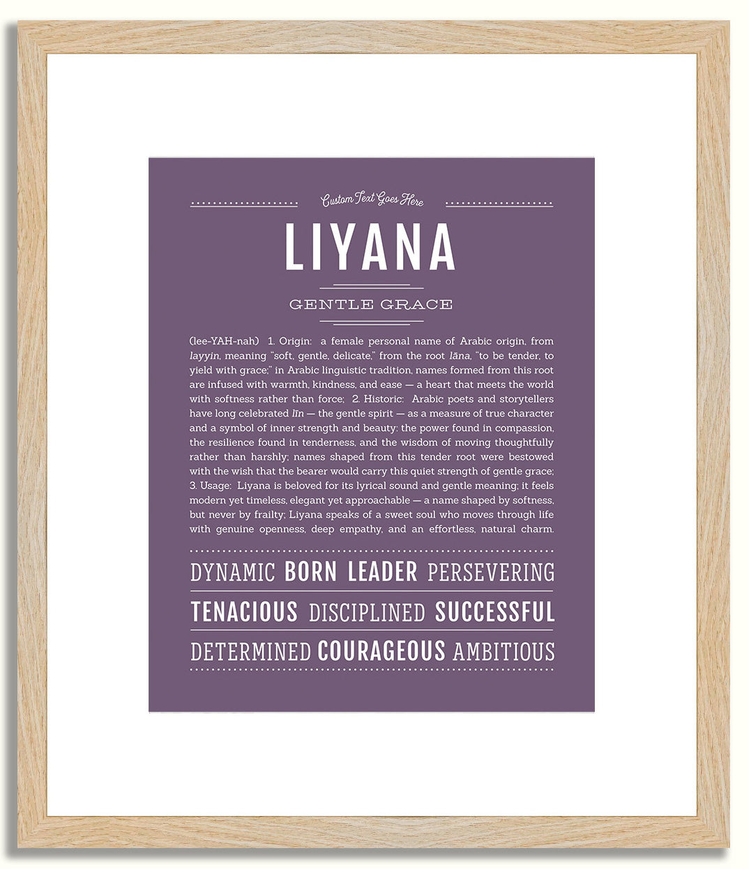 Liyana | Name Art Print