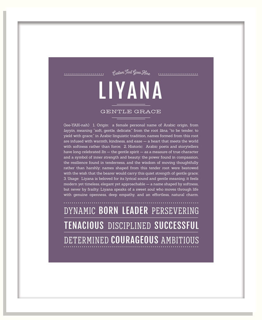 Liyana | Name Art Print