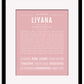 Liyana | Name Art Print