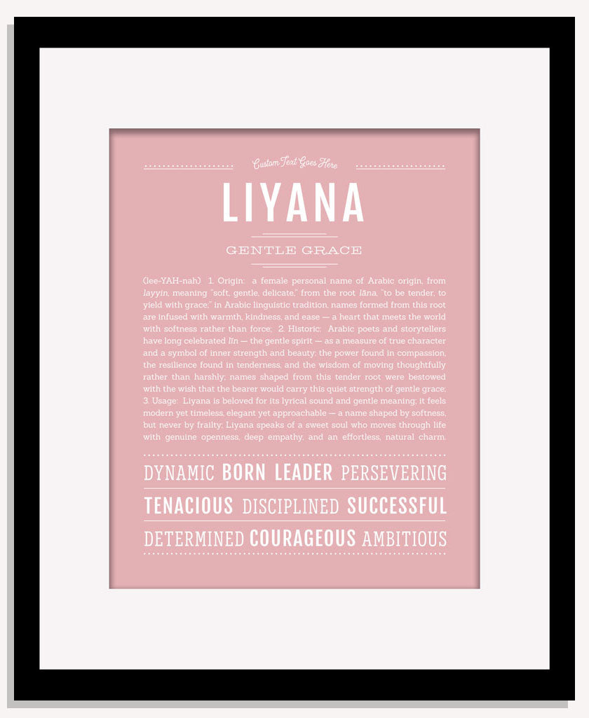 Liyana | Name Art Print
