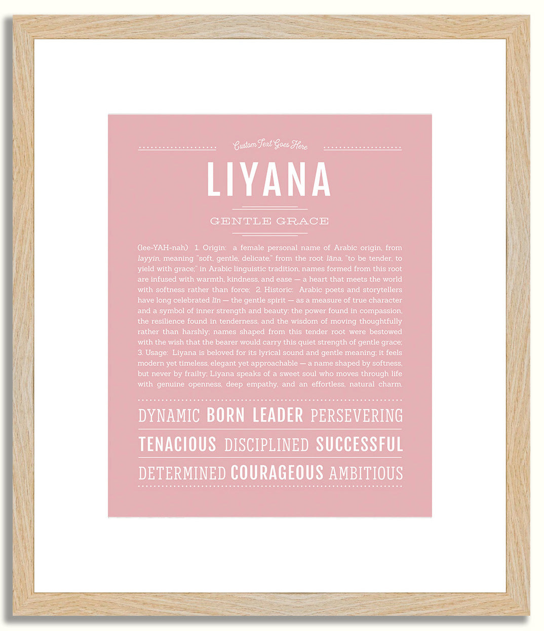 Liyana | Name Art Print