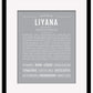 Liyana | Name Art Print