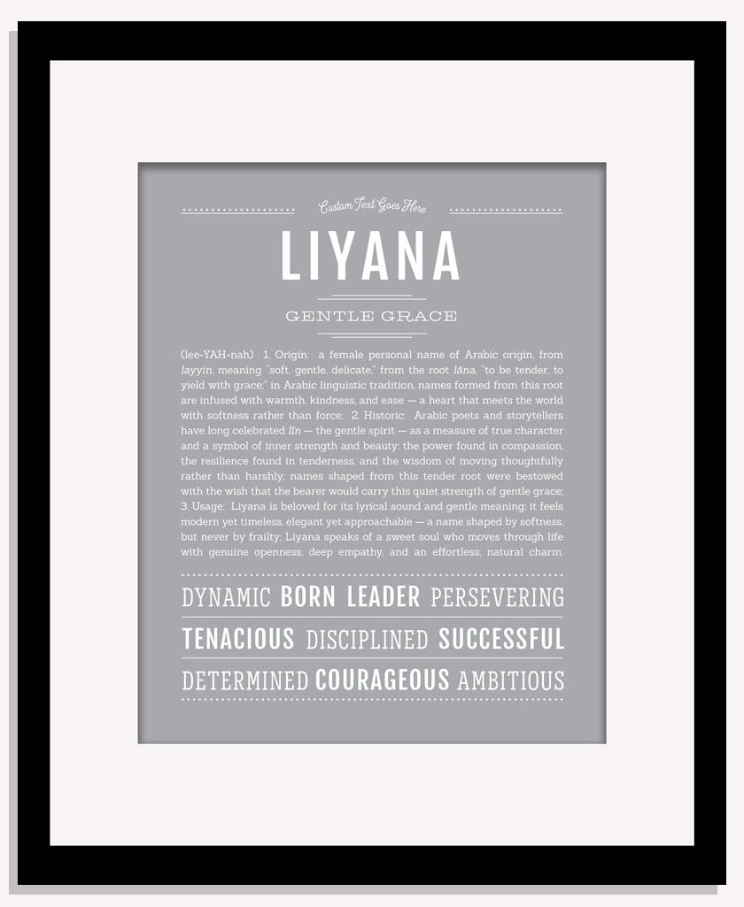 Liyana | Name Art Print
