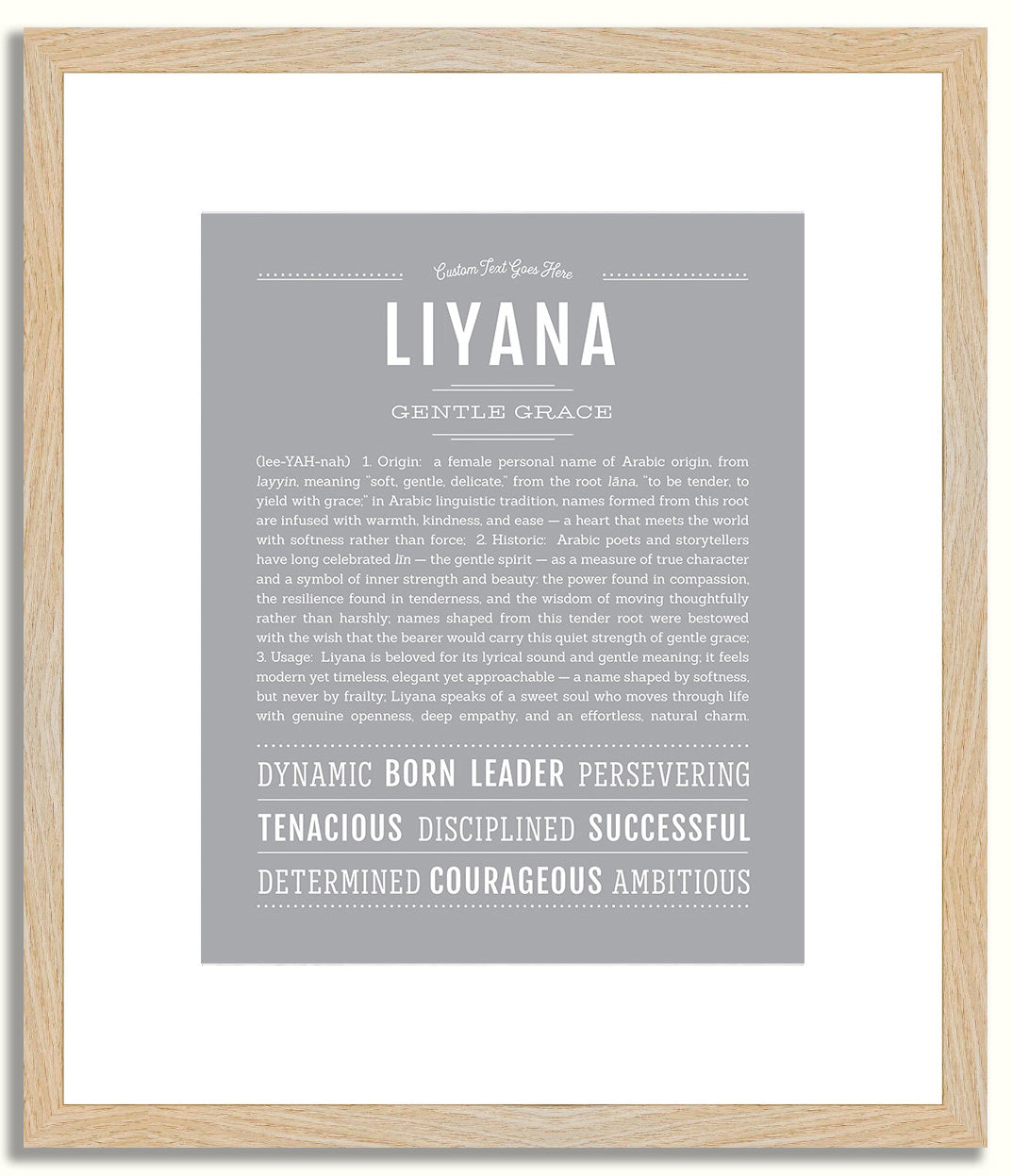 Liyana | Name Art Print