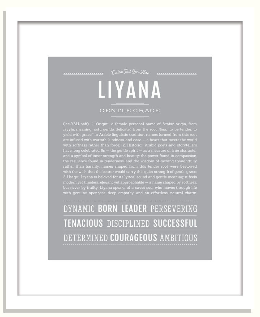 Liyana | Name Art Print