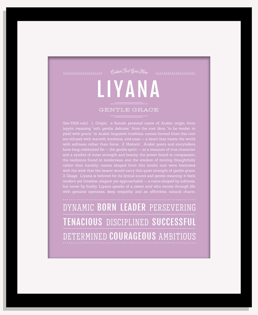 Liyana | Name Art Print