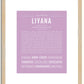 Liyana | Name Art Print