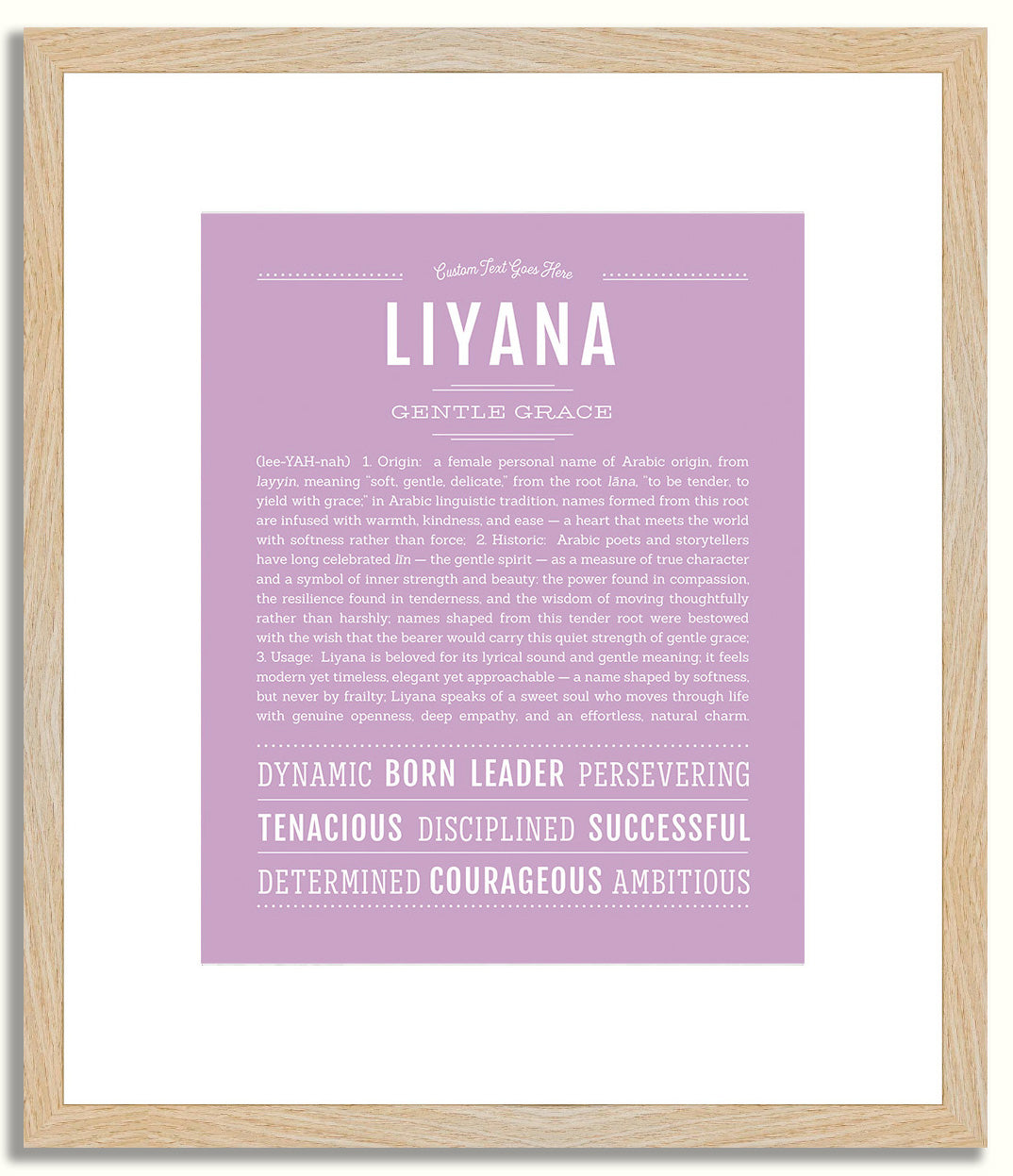 Liyana | Name Art Print