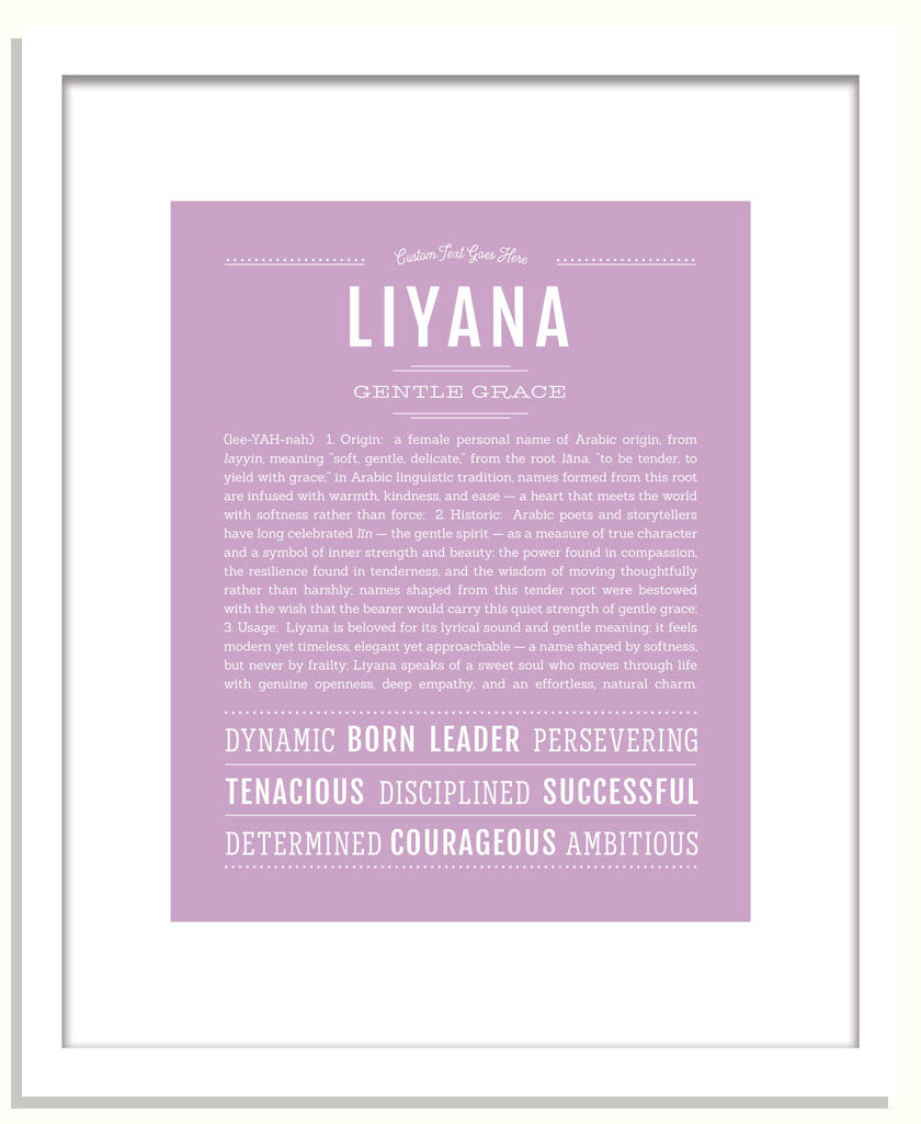 Liyana | Name Art Print