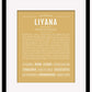 Liyana | Name Art Print