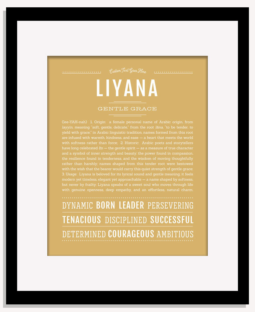 Liyana | Name Art Print