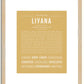 Liyana | Name Art Print