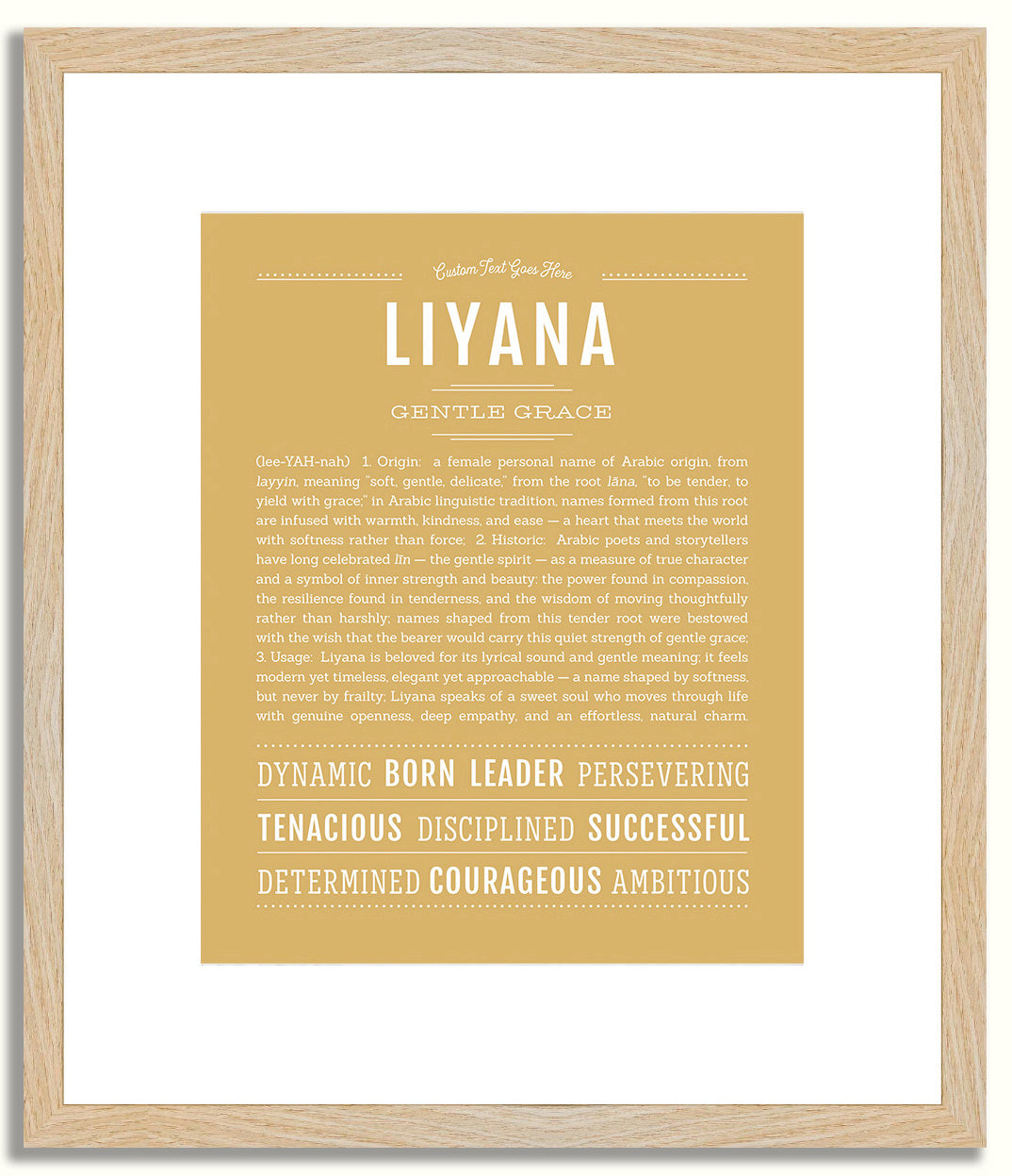 Liyana | Name Art Print