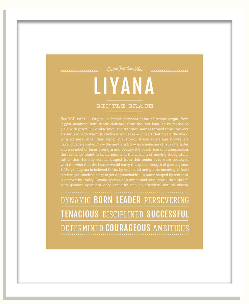 Liyana | Name Art Print