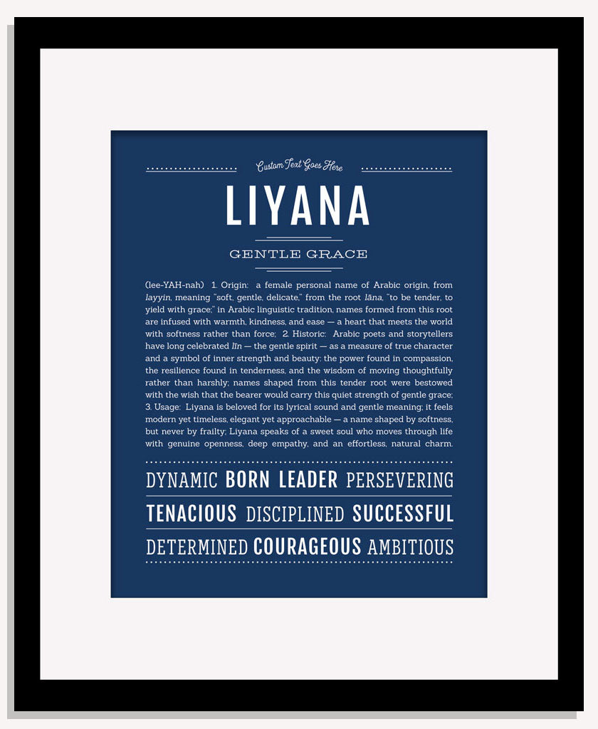 Liyana | Name Art Print