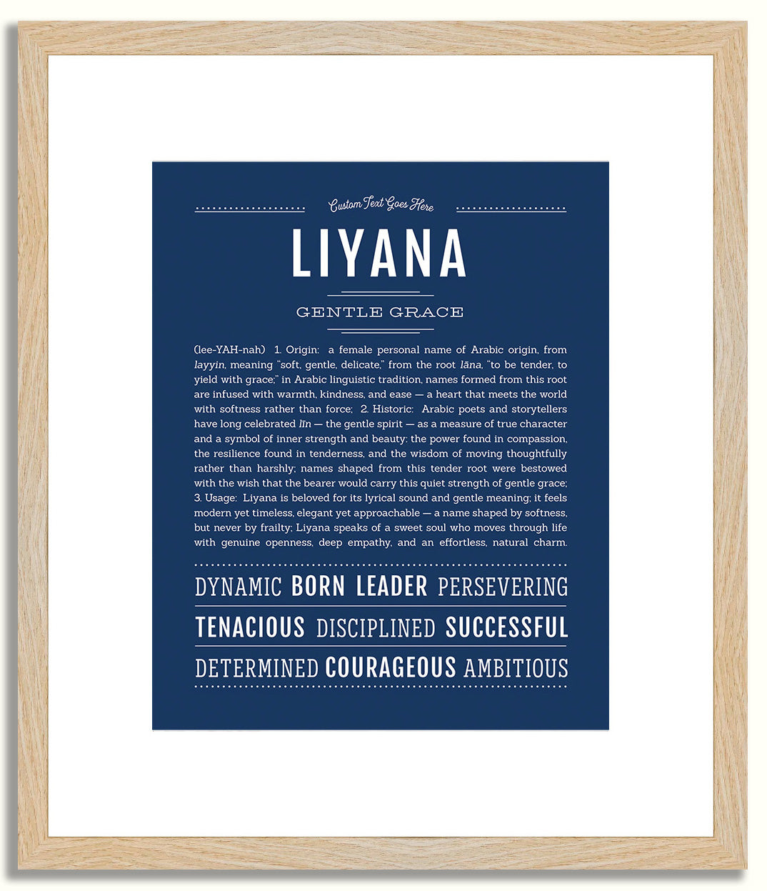 Liyana | Name Art Print