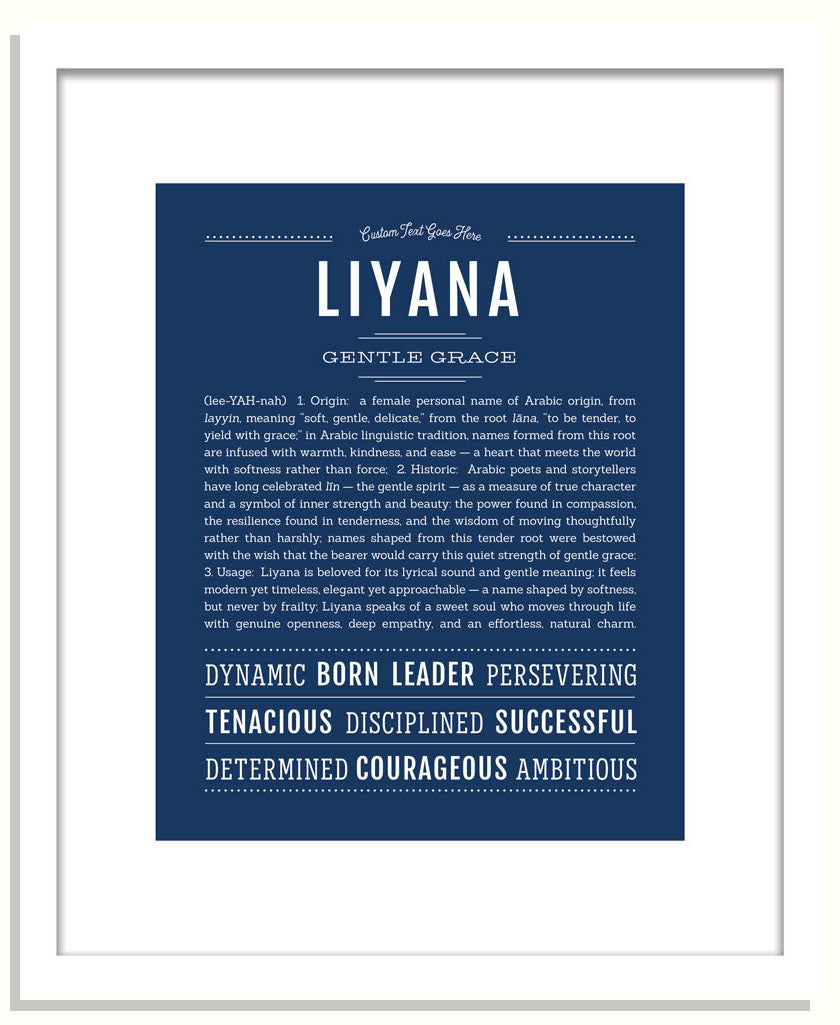 Liyana | Name Art Print