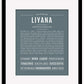 Liyana | Name Art Print