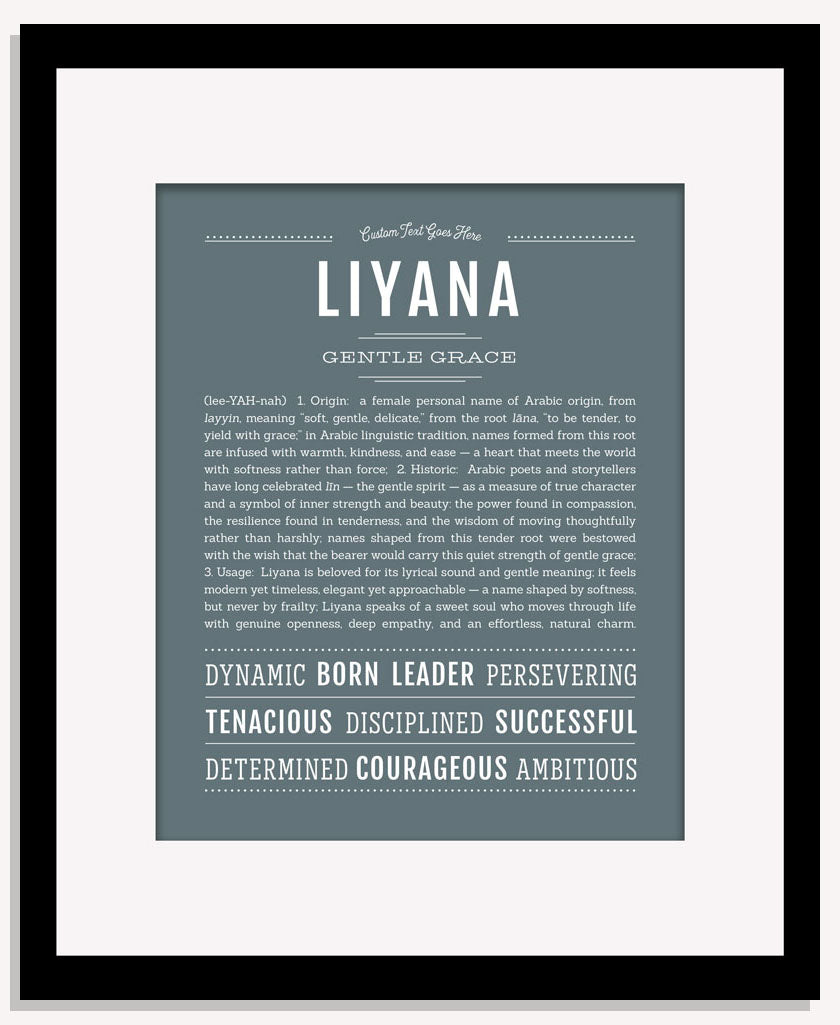 Liyana | Name Art Print