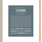 Liyana | Name Art Print