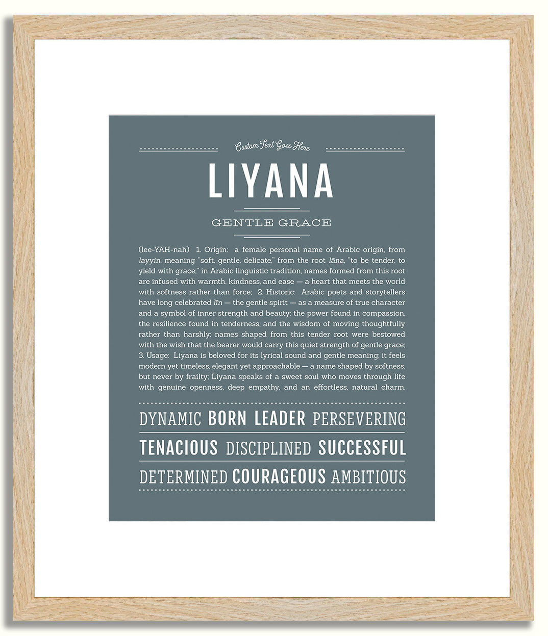 Liyana | Name Art Print