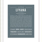 Liyana | Name Art Print