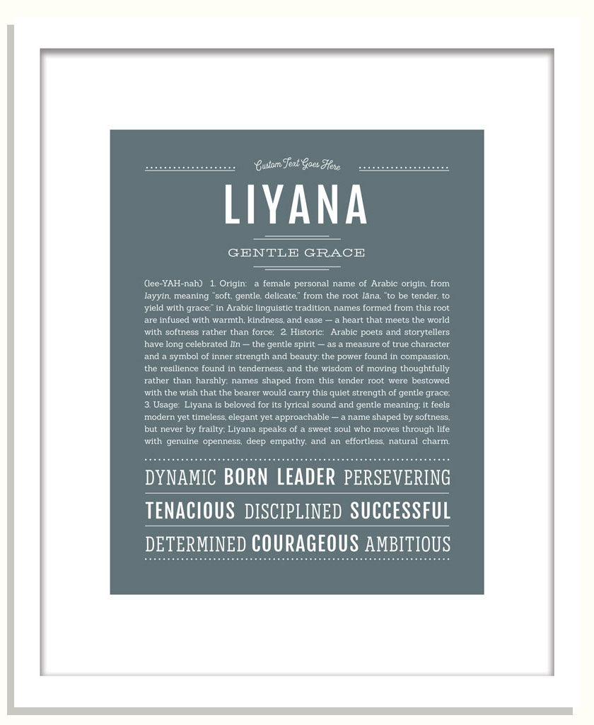 Liyana | Name Art Print