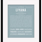 Liyana | Name Art Print