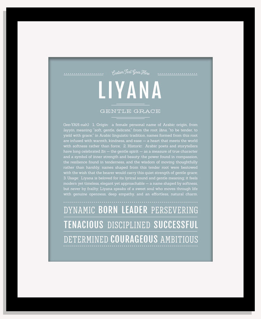 Liyana | Name Art Print