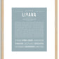 Liyana | Name Art Print