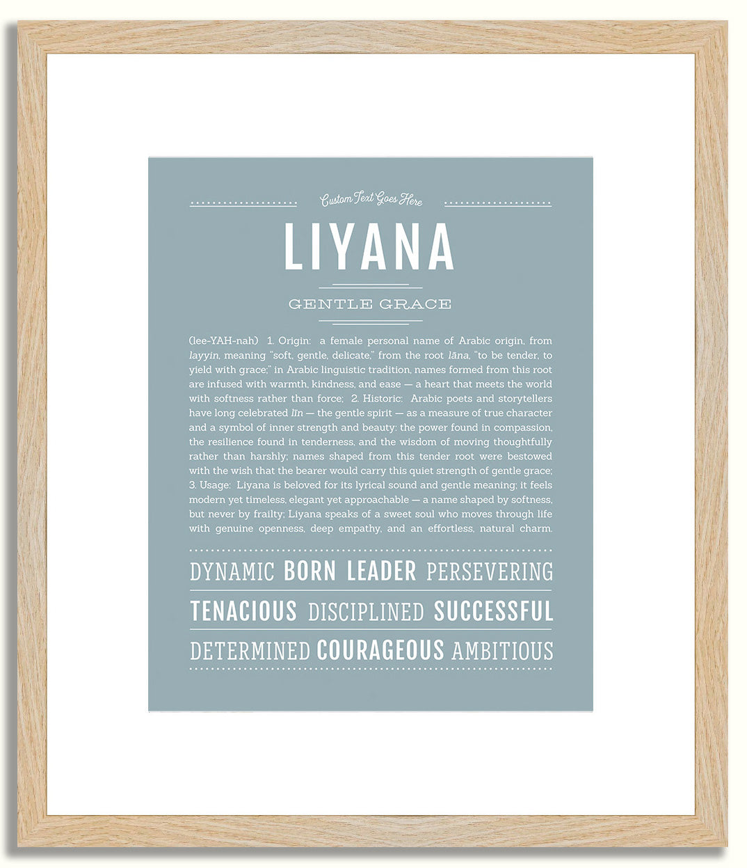 Liyana | Name Art Print