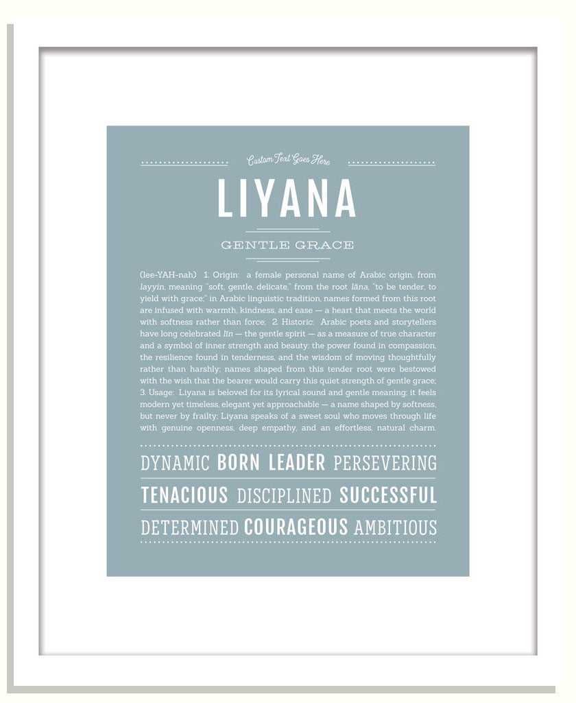 Liyana | Name Art Print