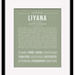 Liyana | Name Art Print