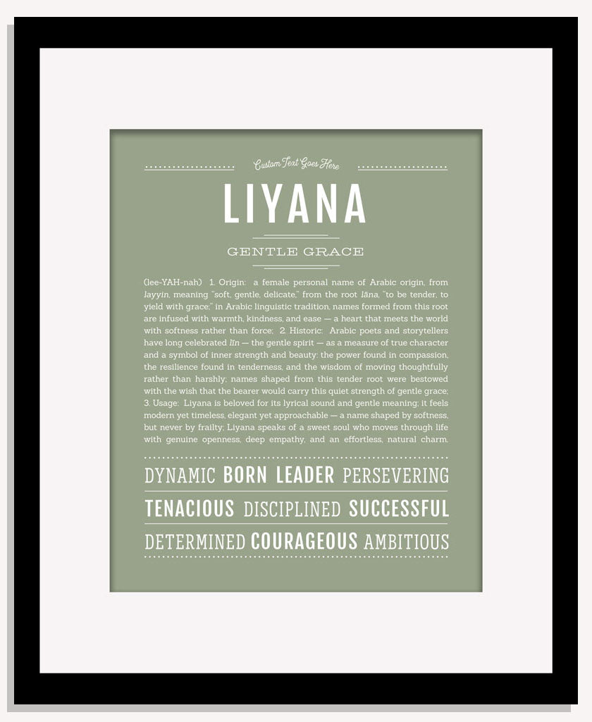 Liyana | Name Art Print