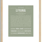 Liyana | Name Art Print