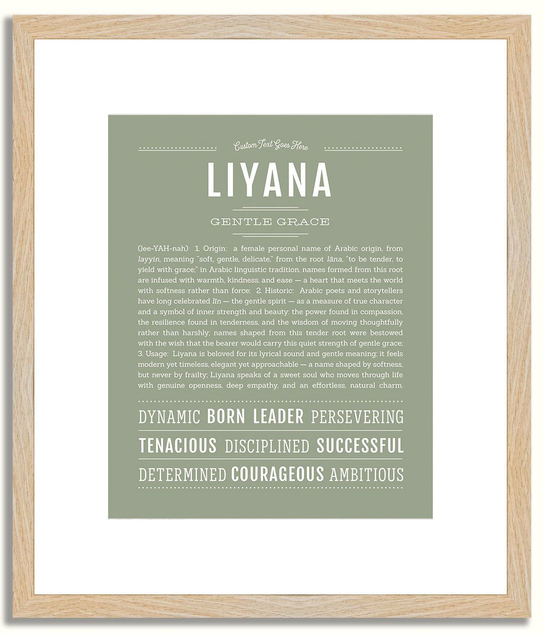 Liyana | Name Art Print