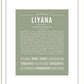 Liyana | Name Art Print