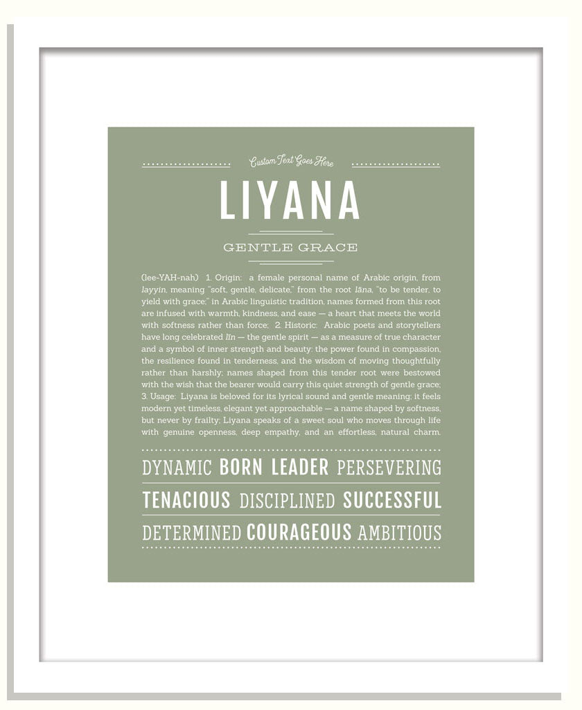 Liyana | Name Art Print