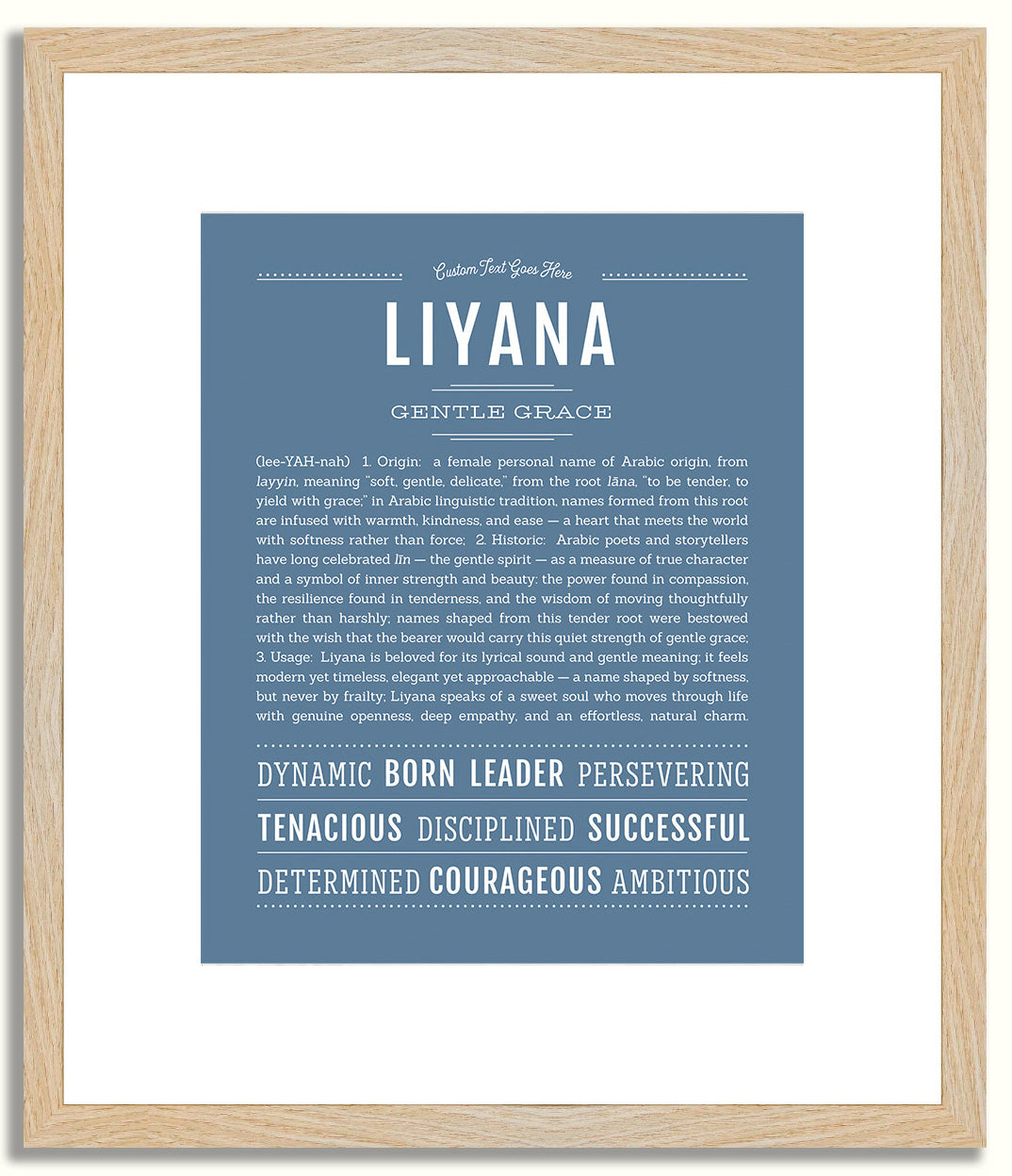 Liyana | Name Art Print