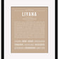 Liyana | Name Art Print