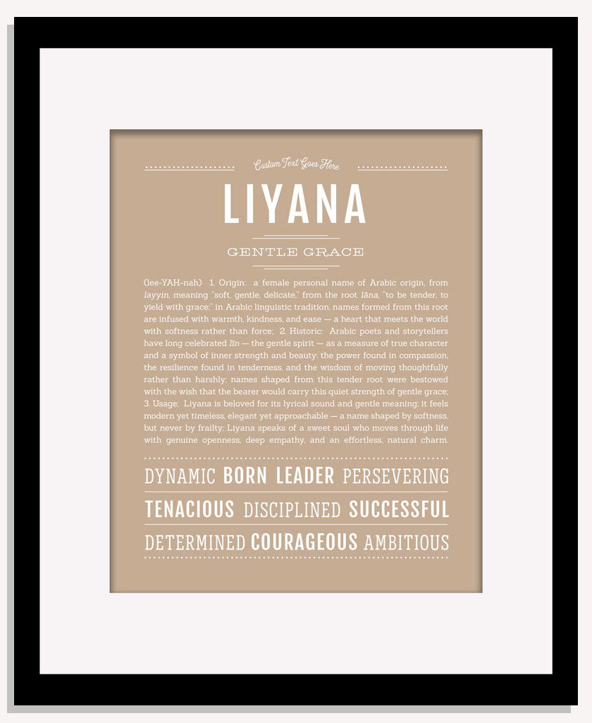 Liyana | Name Art Print