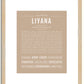 Liyana | Name Art Print