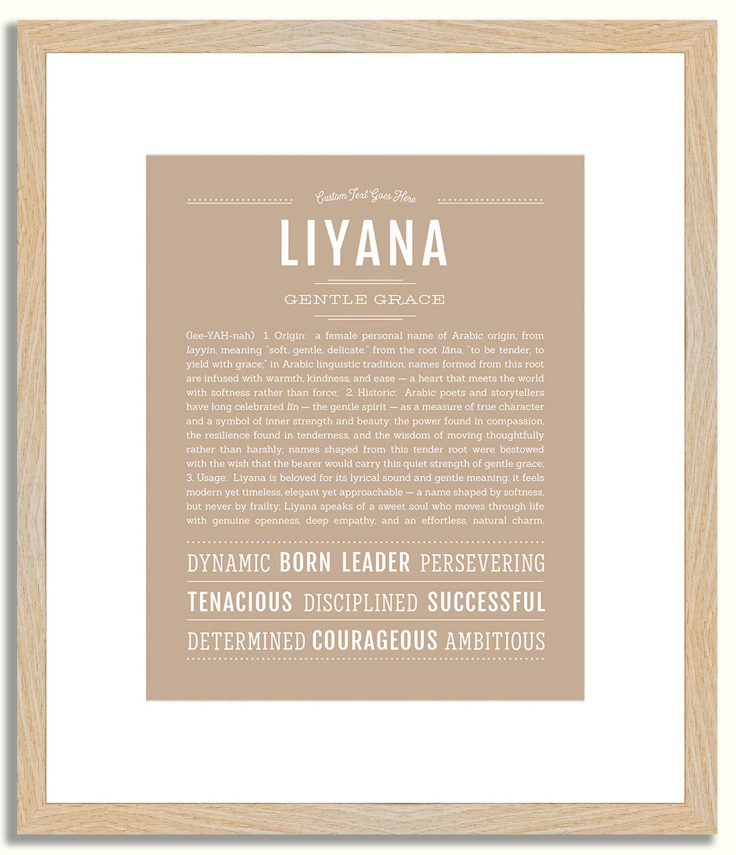 Liyana | Name Art Print