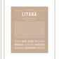 Liyana | Name Art Print