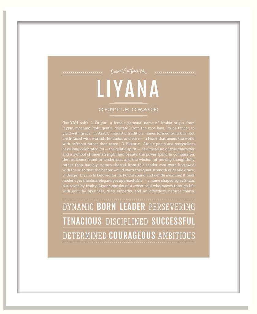 Liyana | Name Art Print