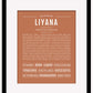 Liyana | Name Art Print
