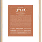 Liyana | Name Art Print