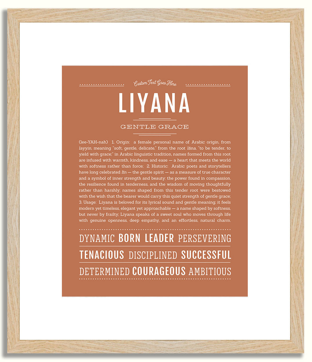 Liyana | Name Art Print
