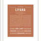 Liyana | Name Art Print